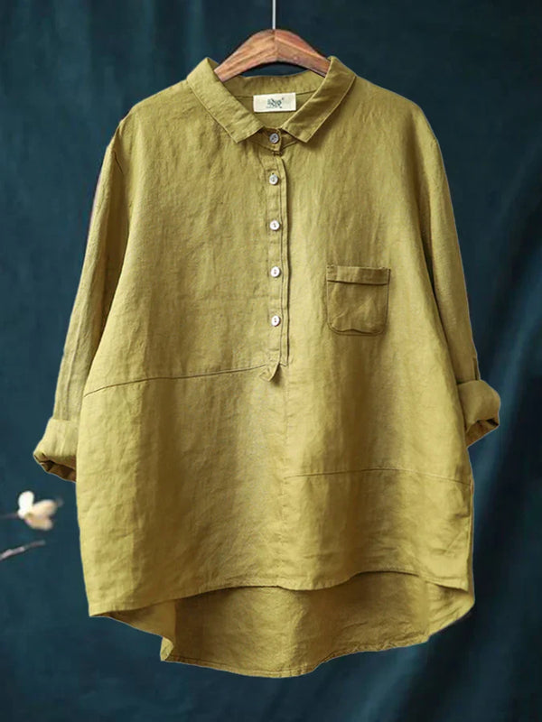 Laura™ | Elegant long-sleeved blouse
