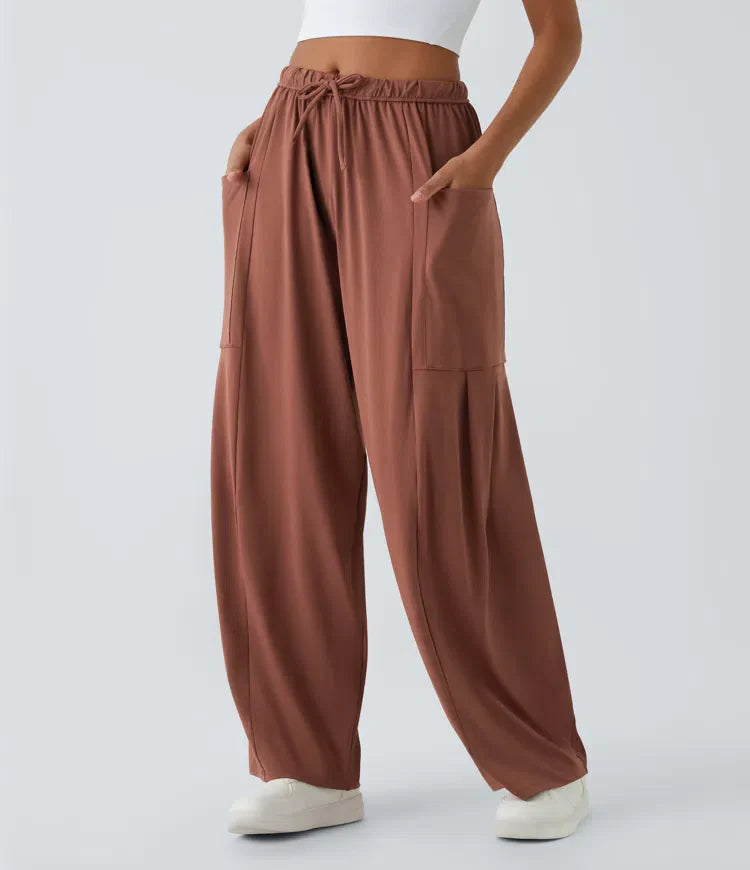 Fiona | Comfortabele & Elastische Luchtige Wijde Broek | 1+1 Gratis