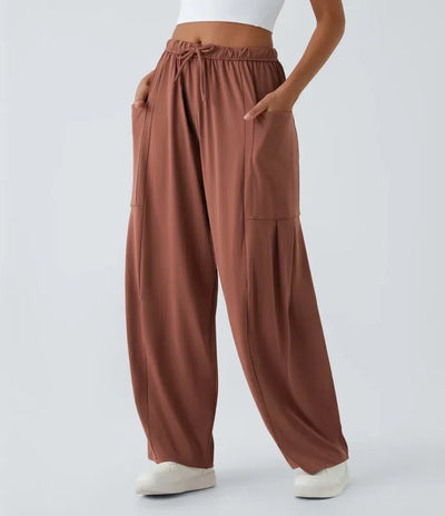 Fiona | Comfortabele & Elastische Luchtige Wijde Broek | 1+1 Gratis