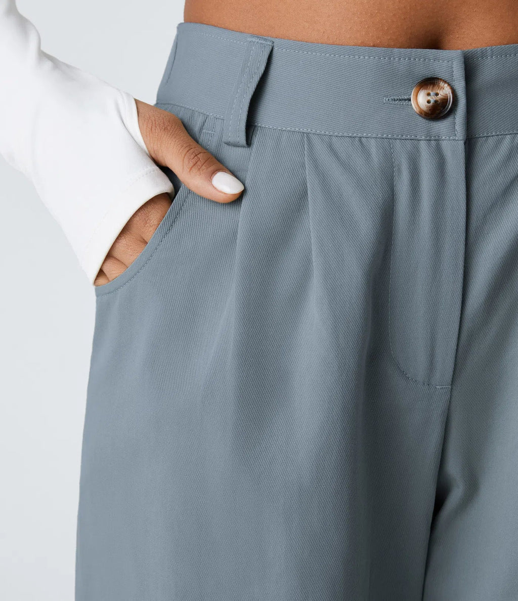 Marianne | Katoenen Broek avec Knopen, Rits et Praktische Zakken