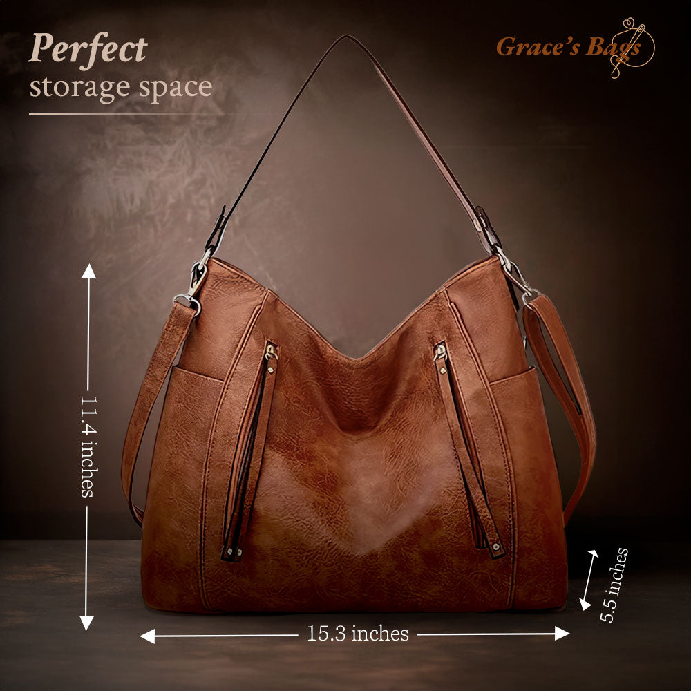 Sac bandoulière en cuir luxueux et élégant