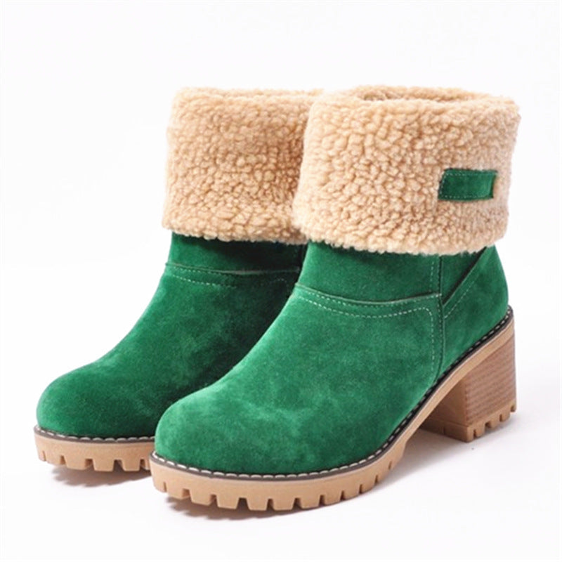 Sara™ | Swiss Style Ankle Winter Boots with Heel