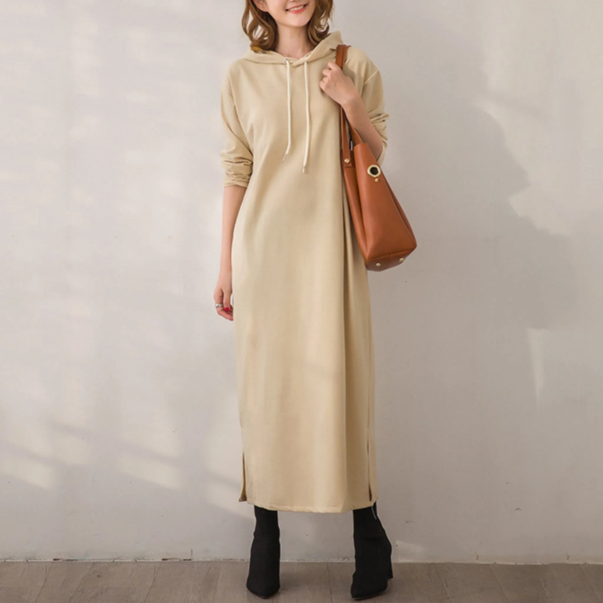 Sophia™ | Robe d'hiver à capuche en maille