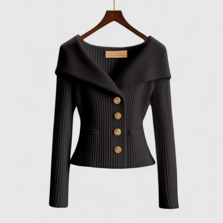 CLAROVA | Elegant sweater with a finely fitted cut