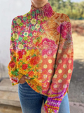 Amelia | Pull en maille à pois fleuris