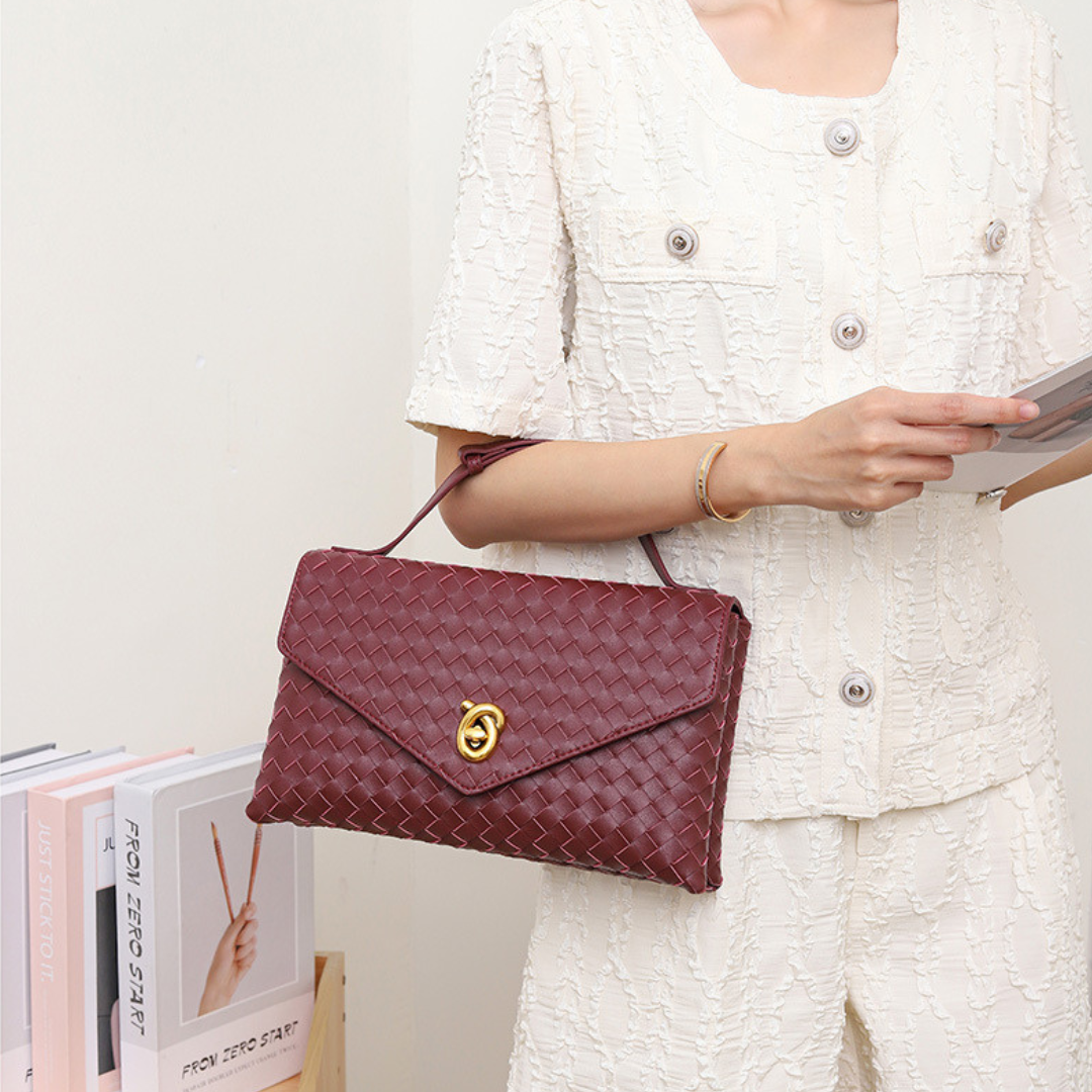 Velvet Crest Handbag