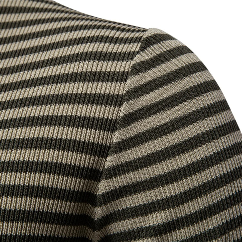 Jakub™ | Summer men's polo shirt with stripes