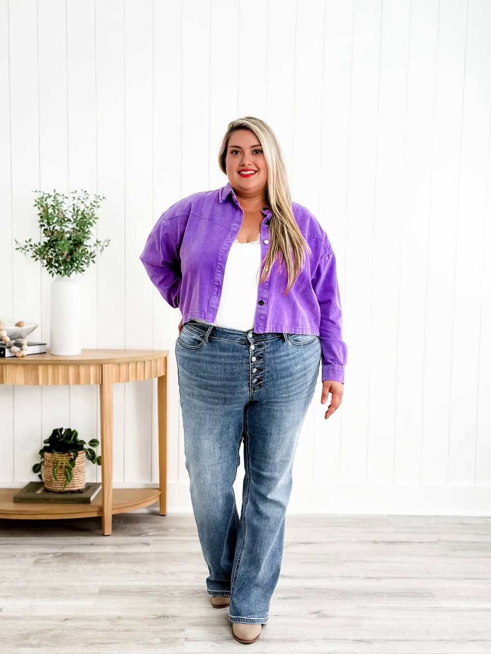 Evelyn | Comfortabele Jeans Met Een Mid-Rise Tailleband En Knoopsluiting