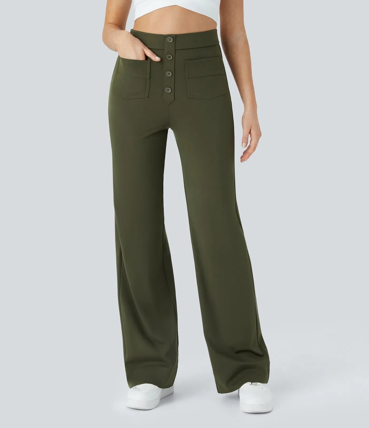Naomi | Elastische & Comfortabele Broek Met Hoge Taille | 1+1 Gratis