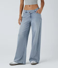 Sophia | Comfortabele Wide Leg Jeans Met Elegante Pasvorm &amp; Handige Ritszakken