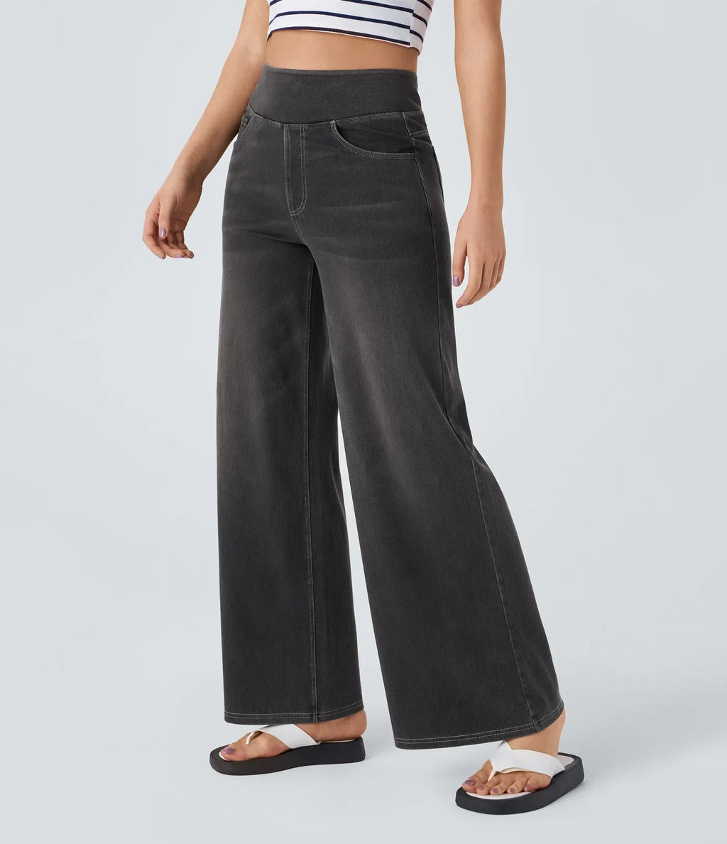 Eve | Comfortabele &amp; Elastische Broek Met Hoge Taille