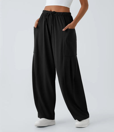 Fiona | Comfortabele & Elastische Luchtige Wijde Broek | 1+1 Gratis