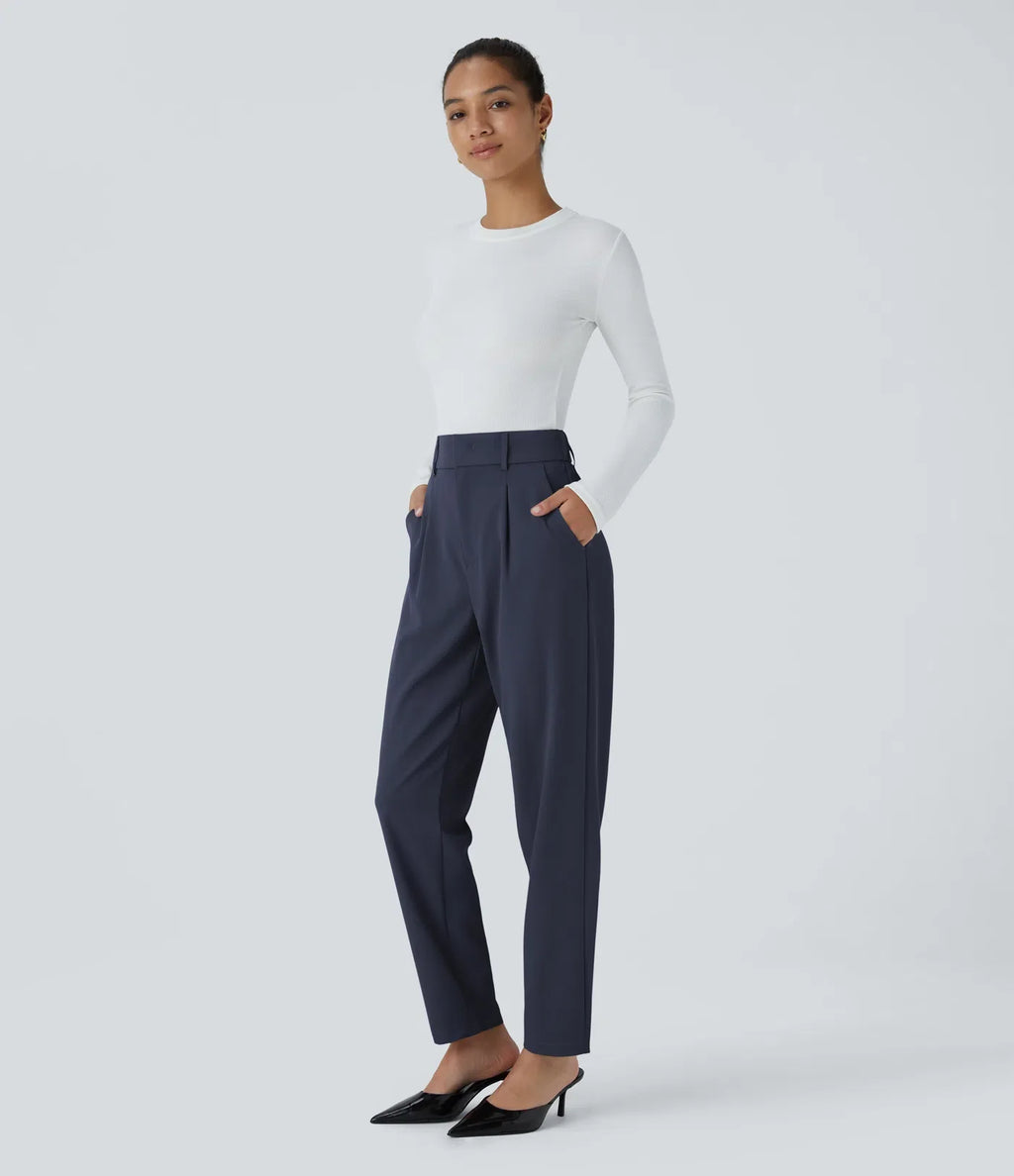 Megan | Comfortabele &amp; Elastische Broek Met Hoge Taille