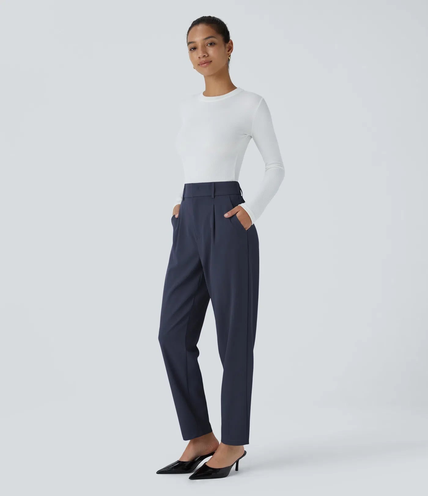 Megan | Comfortabele & Elastische Broek Met Hoge Taille