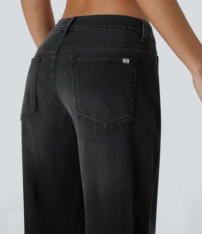 Sophie | Comfortabele Wide Leg Jeans Met Elegante Pasvorm & Handige Ritszakken