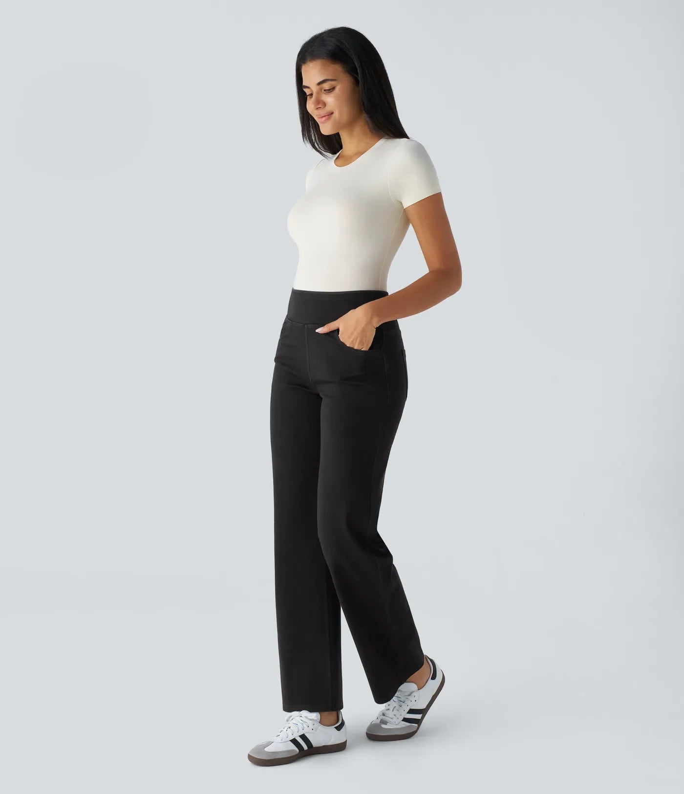 Isabella | Elastische &amp; Comfortabele Broek Met Hoge Taille