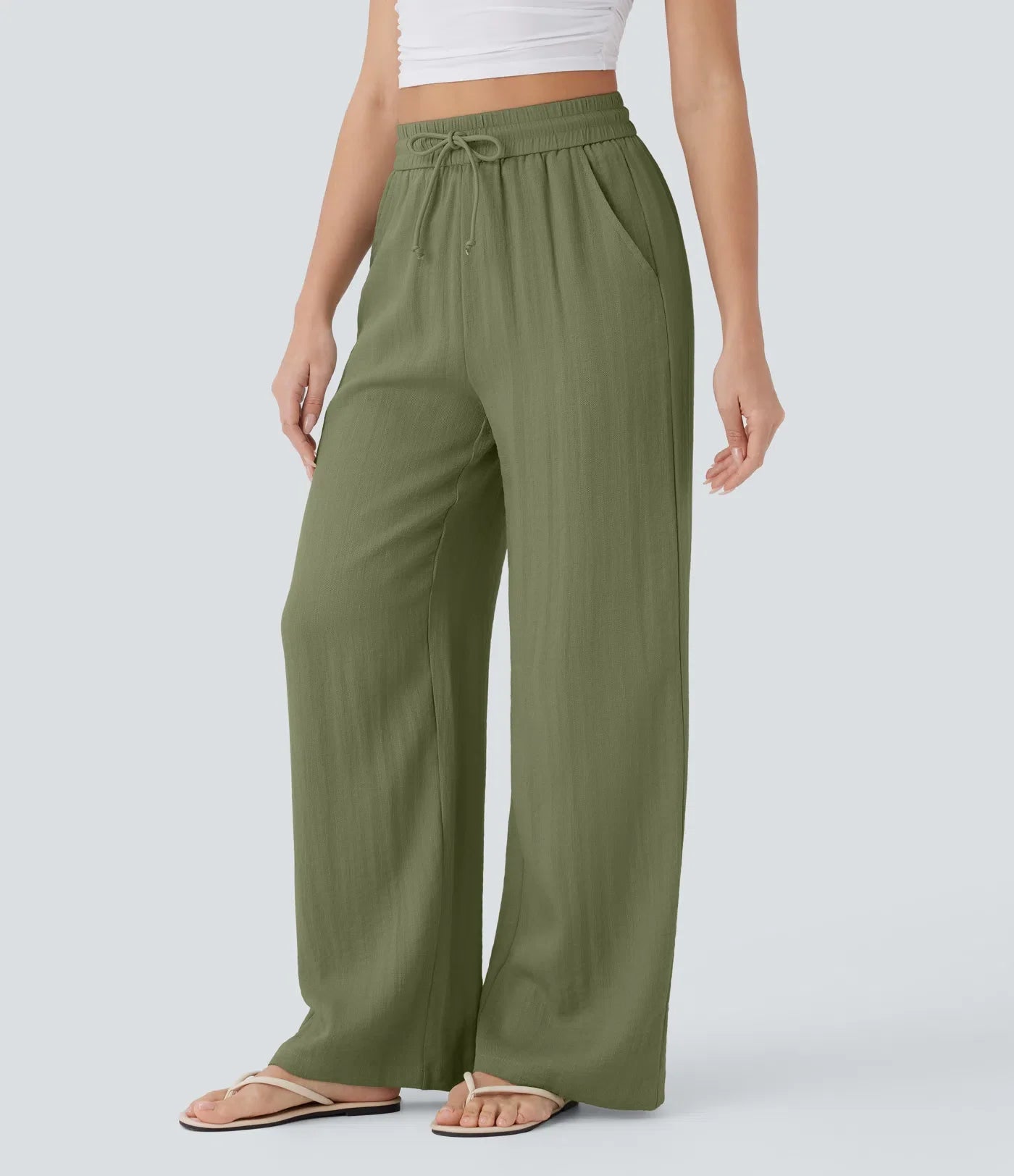 Lisa | Comfortabele &amp; Luchtige Linnen Broek met Elegante Pijpen | 1+1 Free