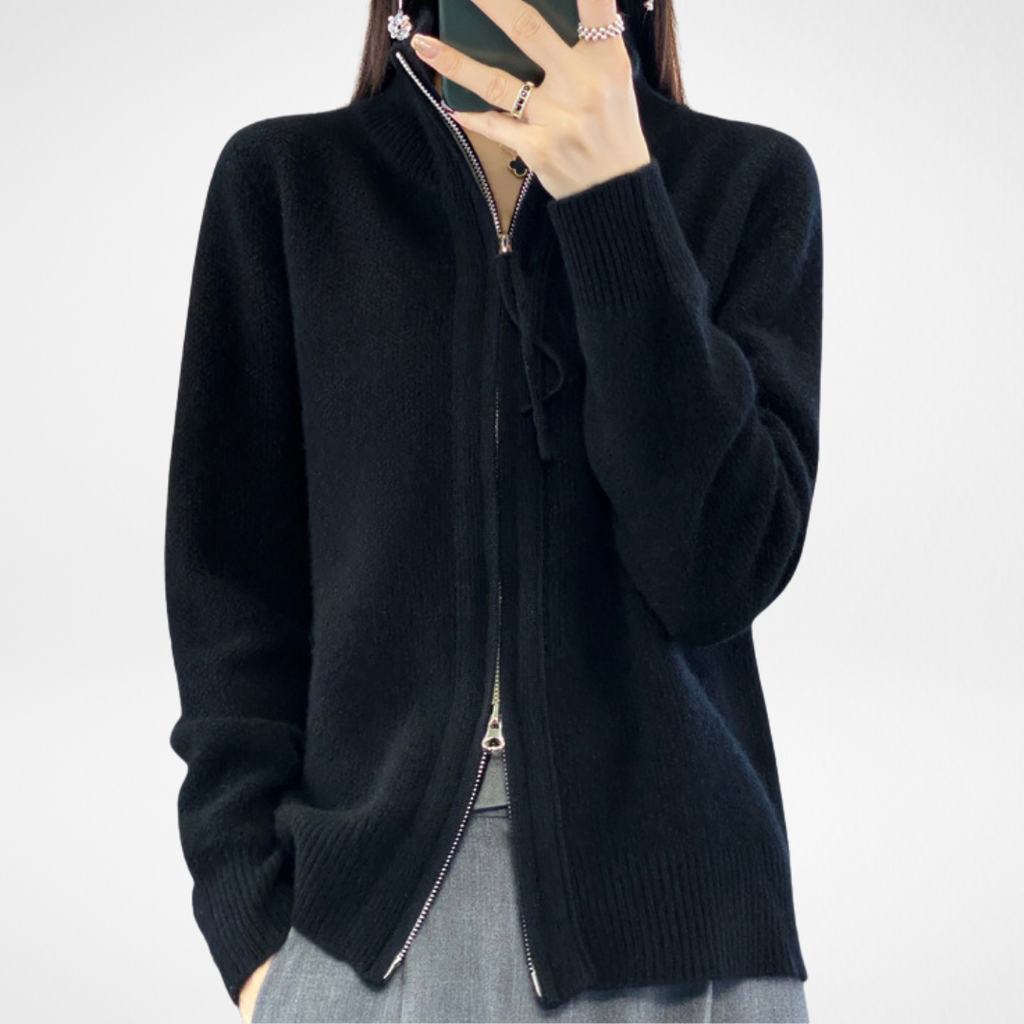 Lisa™ | Cashmere Zip Up Sweater