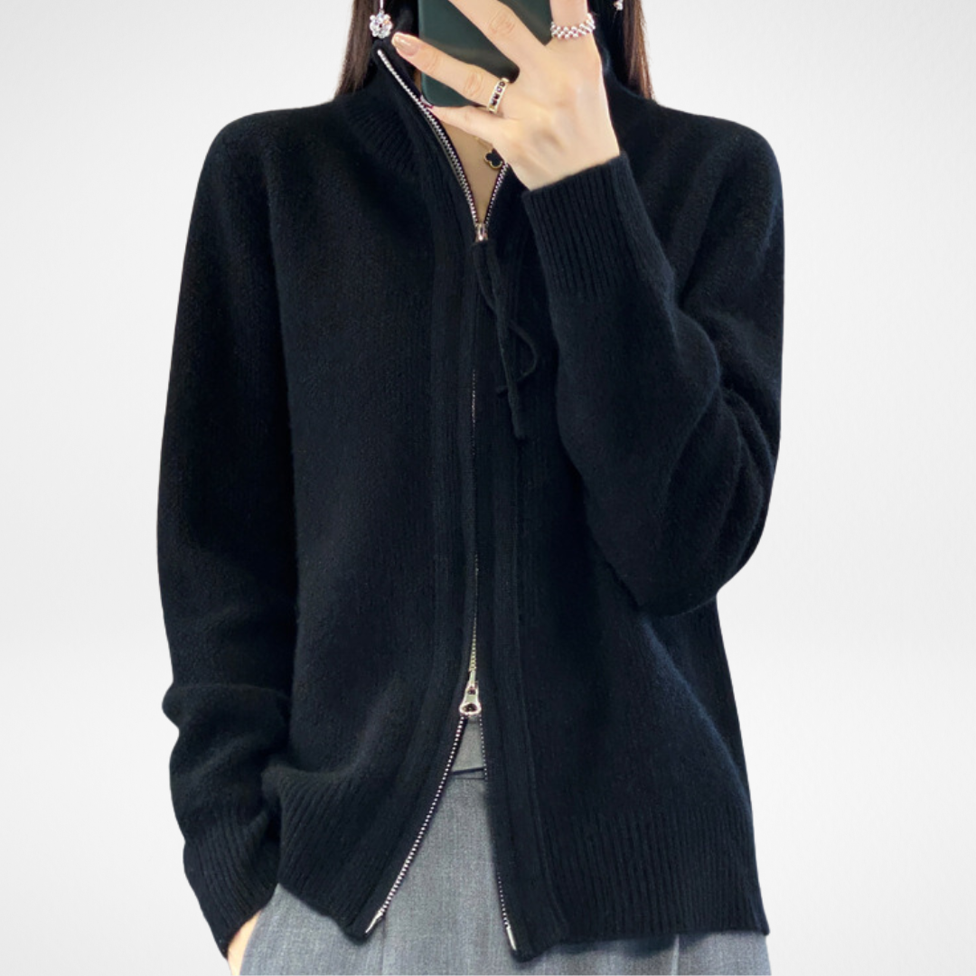 Lisa™ | Cashmere Zip Up Sweater