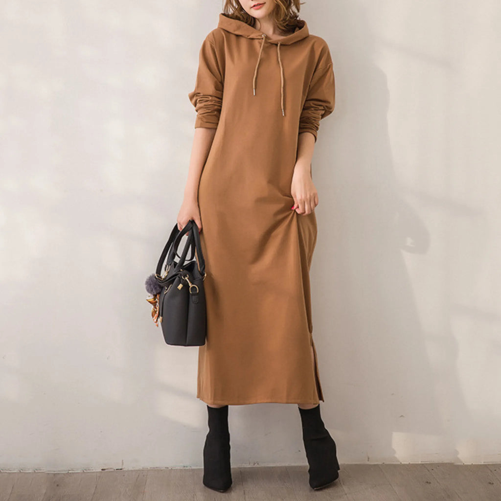 Sophia™ | Robe d'hiver à capuche en maille