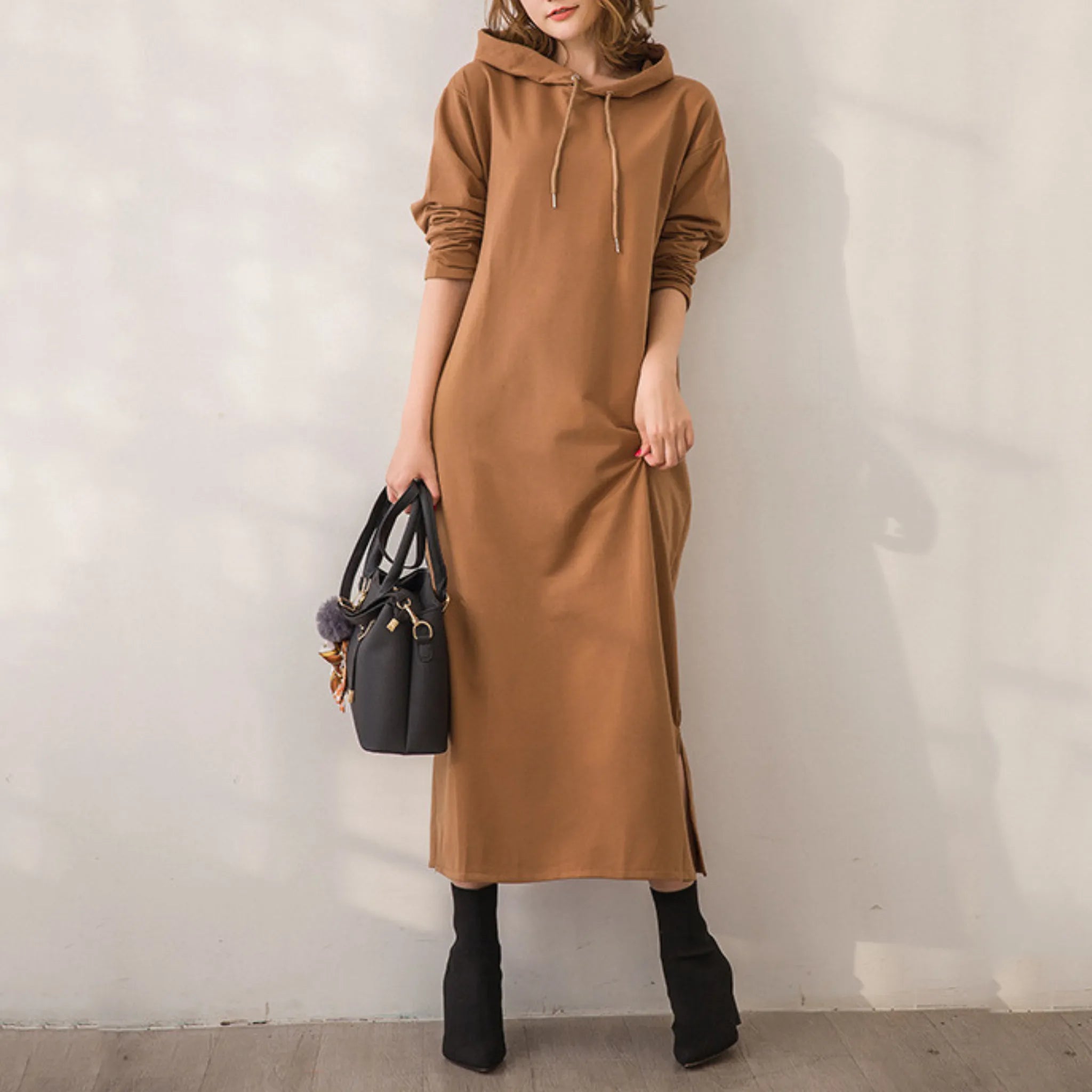 Sophia™ | Robe d'hiver à capuche en maille