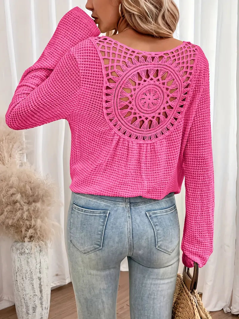 Wilma™ – Elegant Ibiza-style V-neck blouse