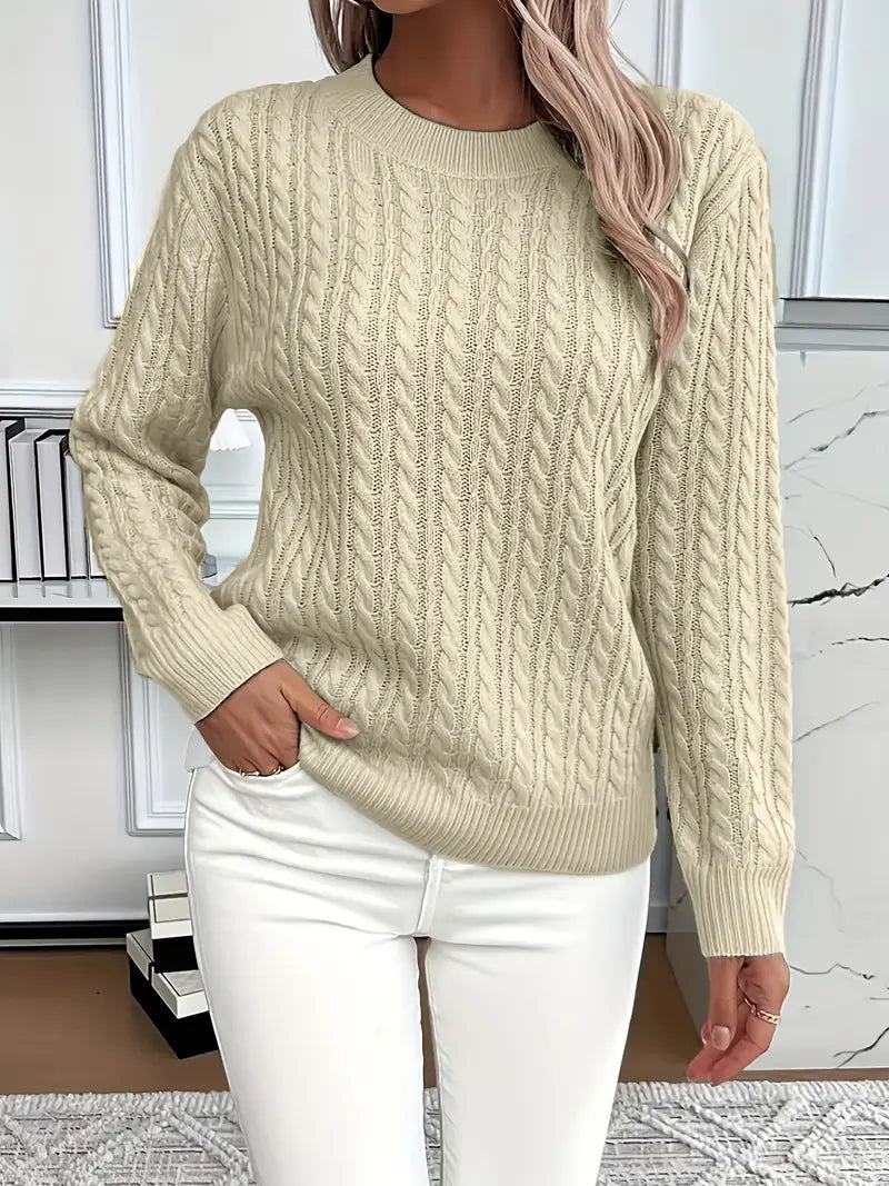 Bernila - Ladies' Cable Knit Jumper 
