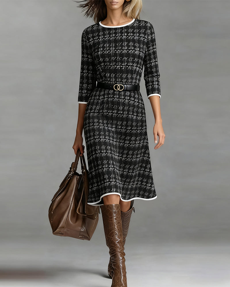 Ella | Robe midi d'hiver 