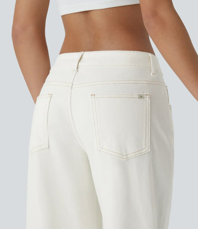 Sophie | Comfortabele Wide Leg Jeans Met Elegante Pasvorm & Handige Ritszakken