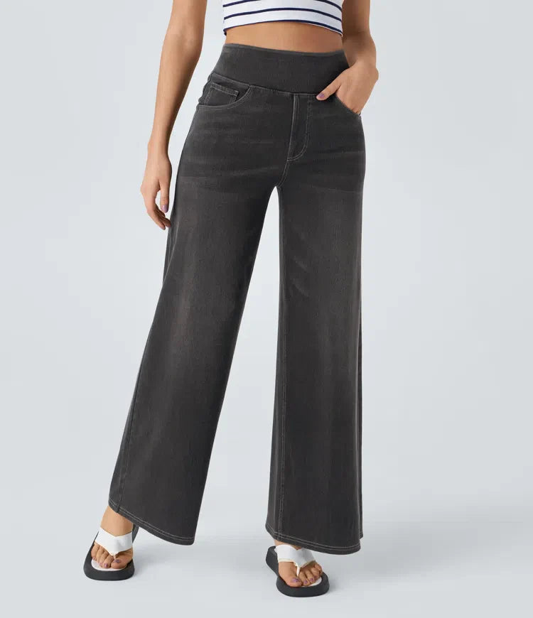 Eve | Comfortabele &amp; Elastische Broek Met Hoge Taille