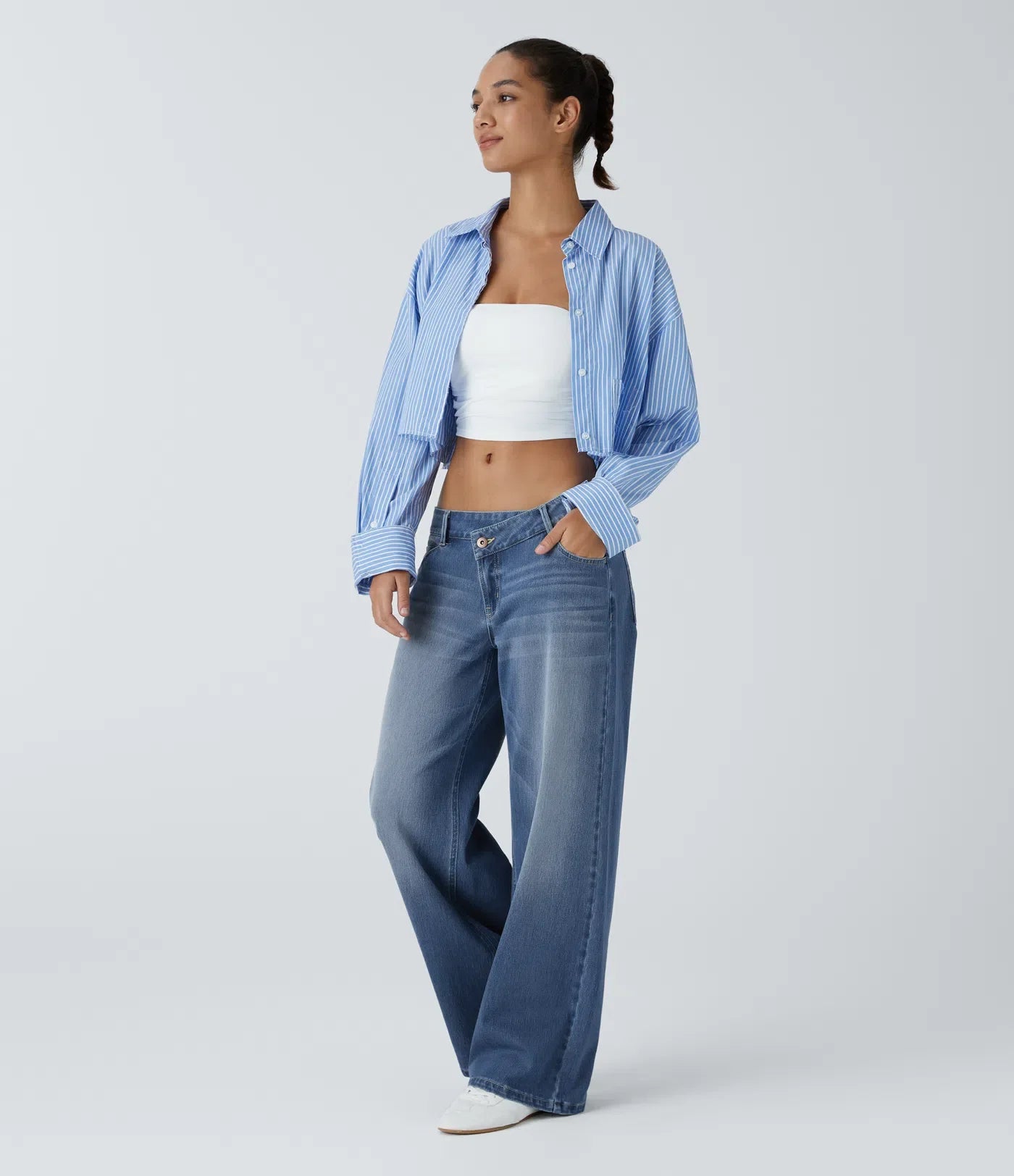 Sophia | Comfortabele Wide Leg Jeans Met Elegante Pasvorm &amp; Handige Ritszakken