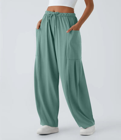 Fiona | Comfortabele & Elastische Luchtige Wijde Broek | 1+1 Gratis