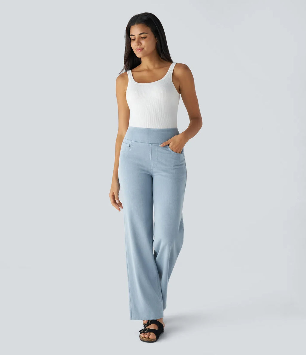 Isabella | Elastische &amp; Comfortabele Broek Met Hoge Taille