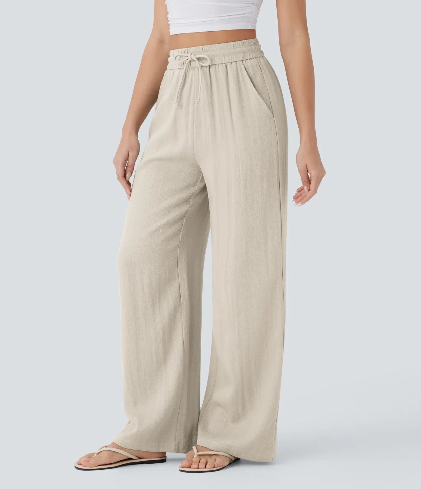 Lisa | Comfortabele &amp; Luchtige Linnen Broek met Elegante Pijpen | 1+1 Free
