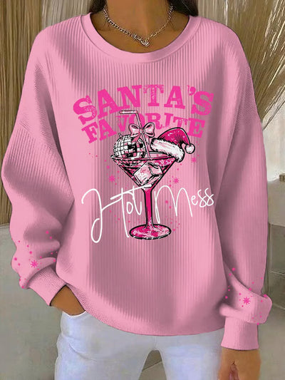 Noa - Kersttrui met feestelijke print