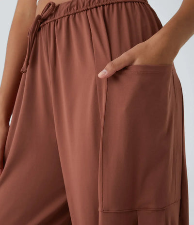 Fiona | Comfortabele & Elastische Luchtige Wijde Broek | 1+1 Gratis