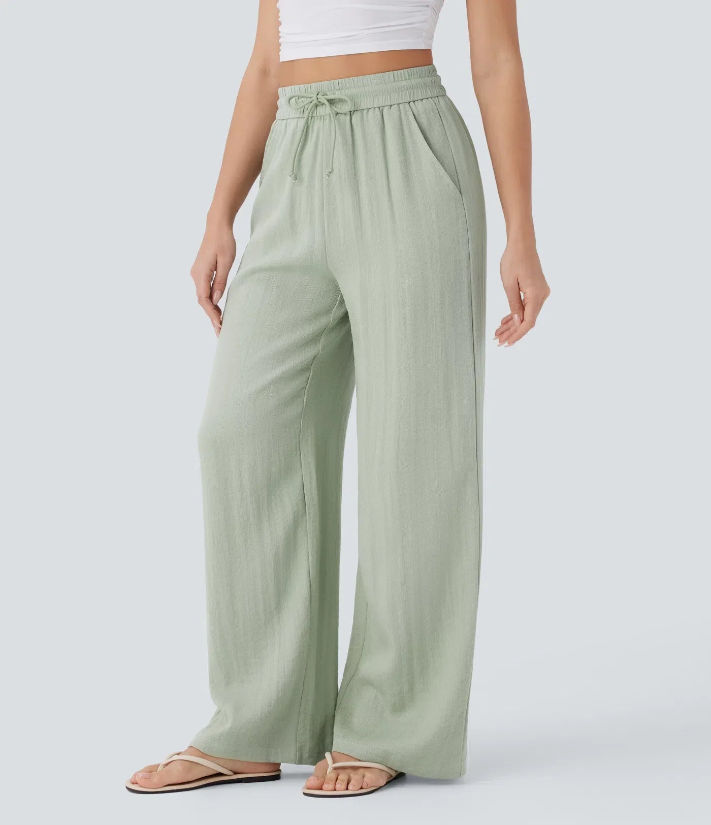 Lisa | Comfortabele &amp; Luchtige Linnen Broek met Elegante Pijpen | 1+1 Free