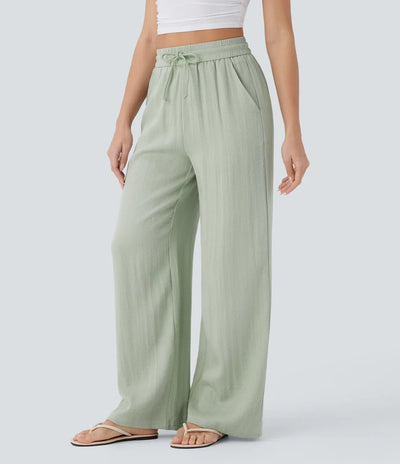 Lisa | Comfortabele & Luchtige Linnen Broek met Elegante Pijpen | 1+1 Gratis