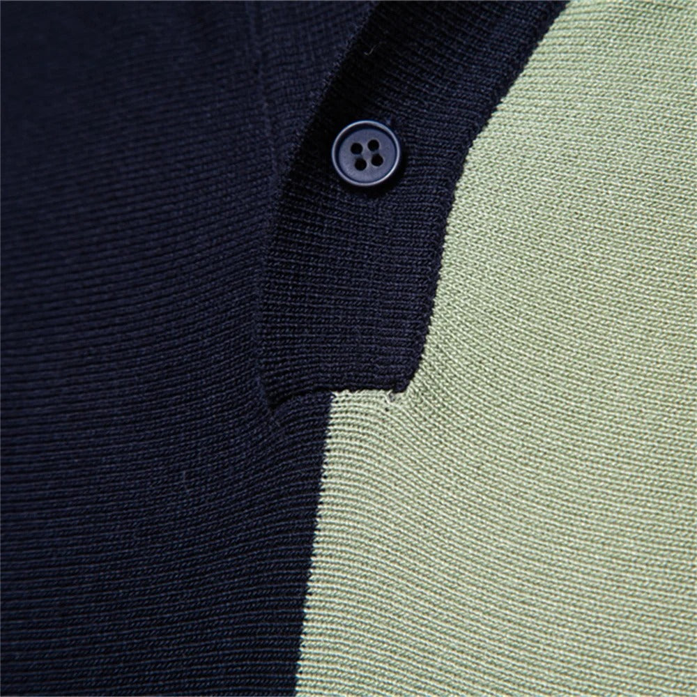 Tadeáš™ | Elegant polo shirt with vertical stripes