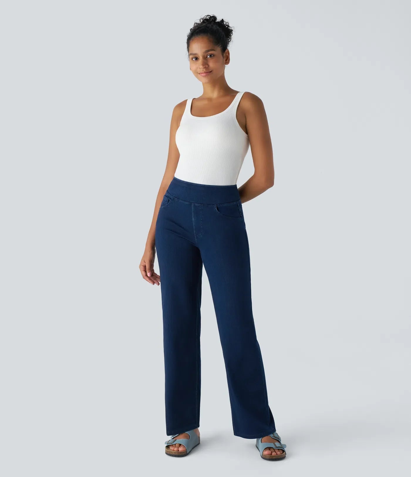 Isabella | Elastische &amp; Comfortabele Broek Met Hoge Taille