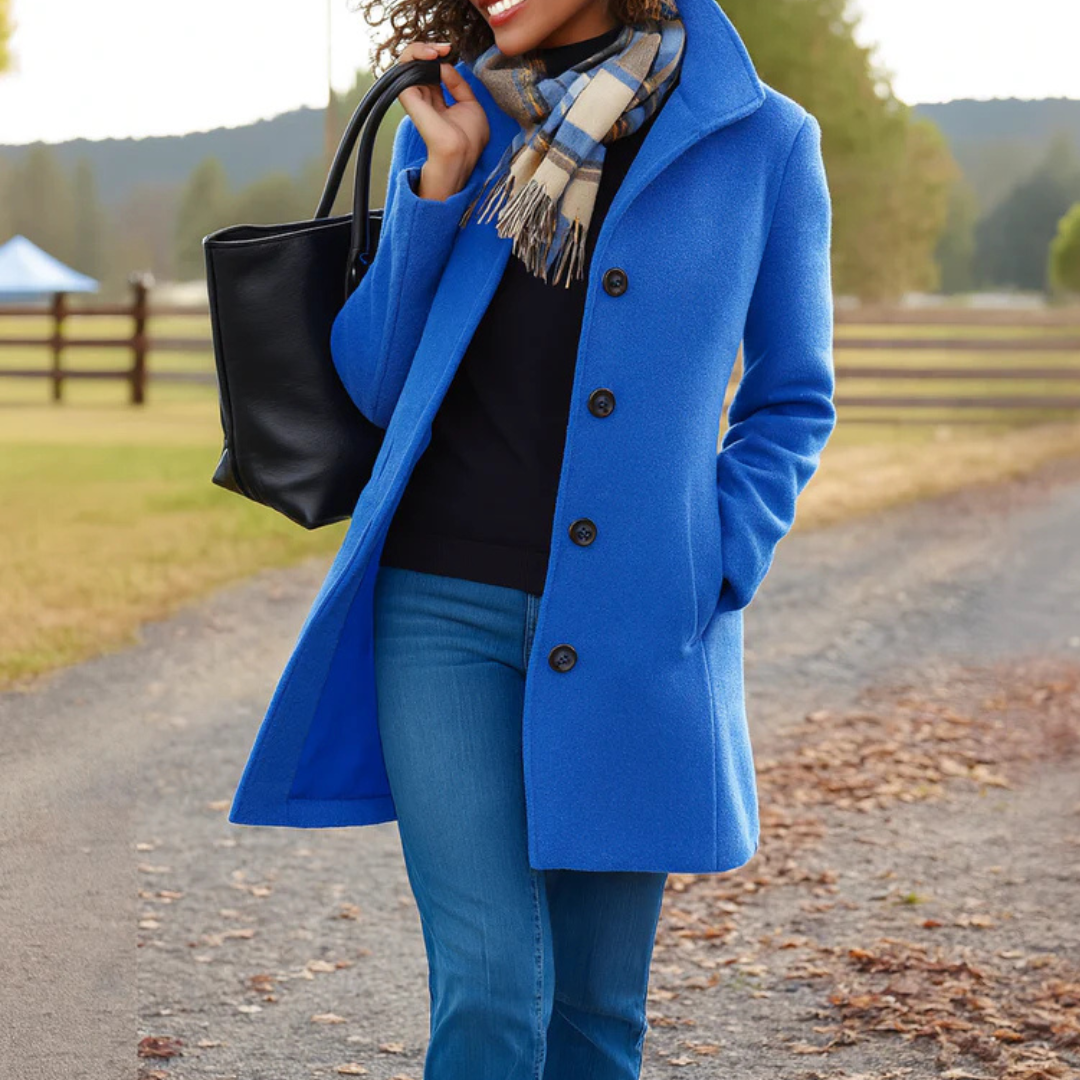 Elaine - Timeless Elegance Button Coat