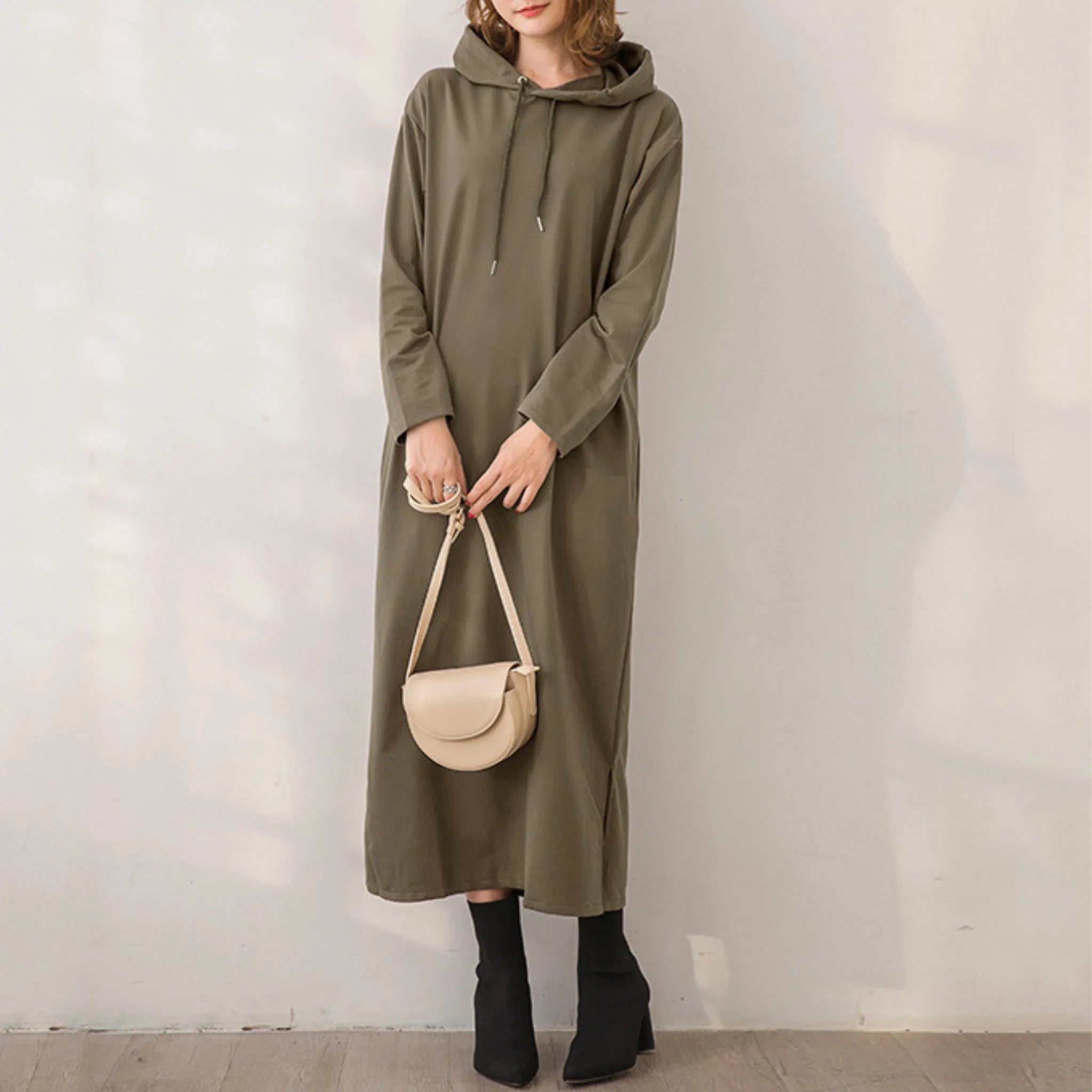 Sophia™ | Robe d'hiver à capuche en maille