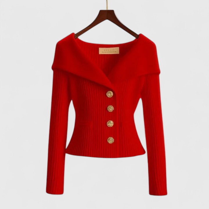 CLAROVA | Elegant sweater with a finely fitted cut