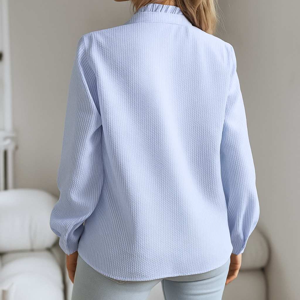 Laura™ | Luxurious blouse with fringes