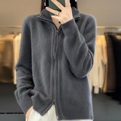 Lisa™ | Kašmírový svetr na zip