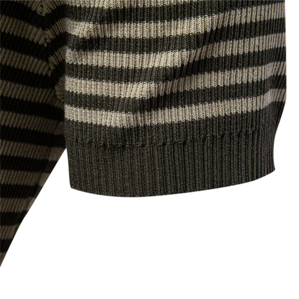 Jakub™ | Summer men's polo shirt with stripes