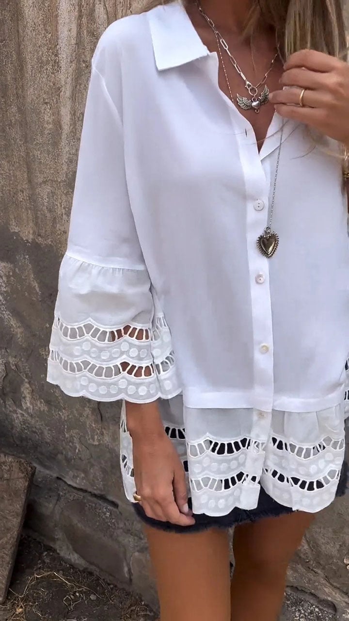 Miranda™ | Elegant Ibiza-style blouse