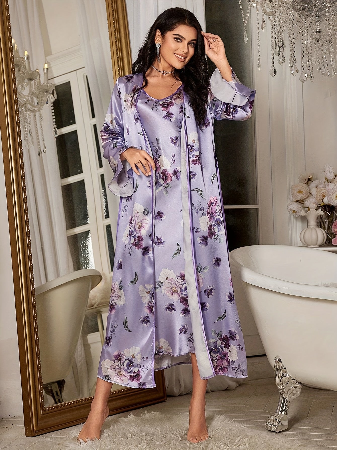 Kath | Ensemble de nuit fleuri