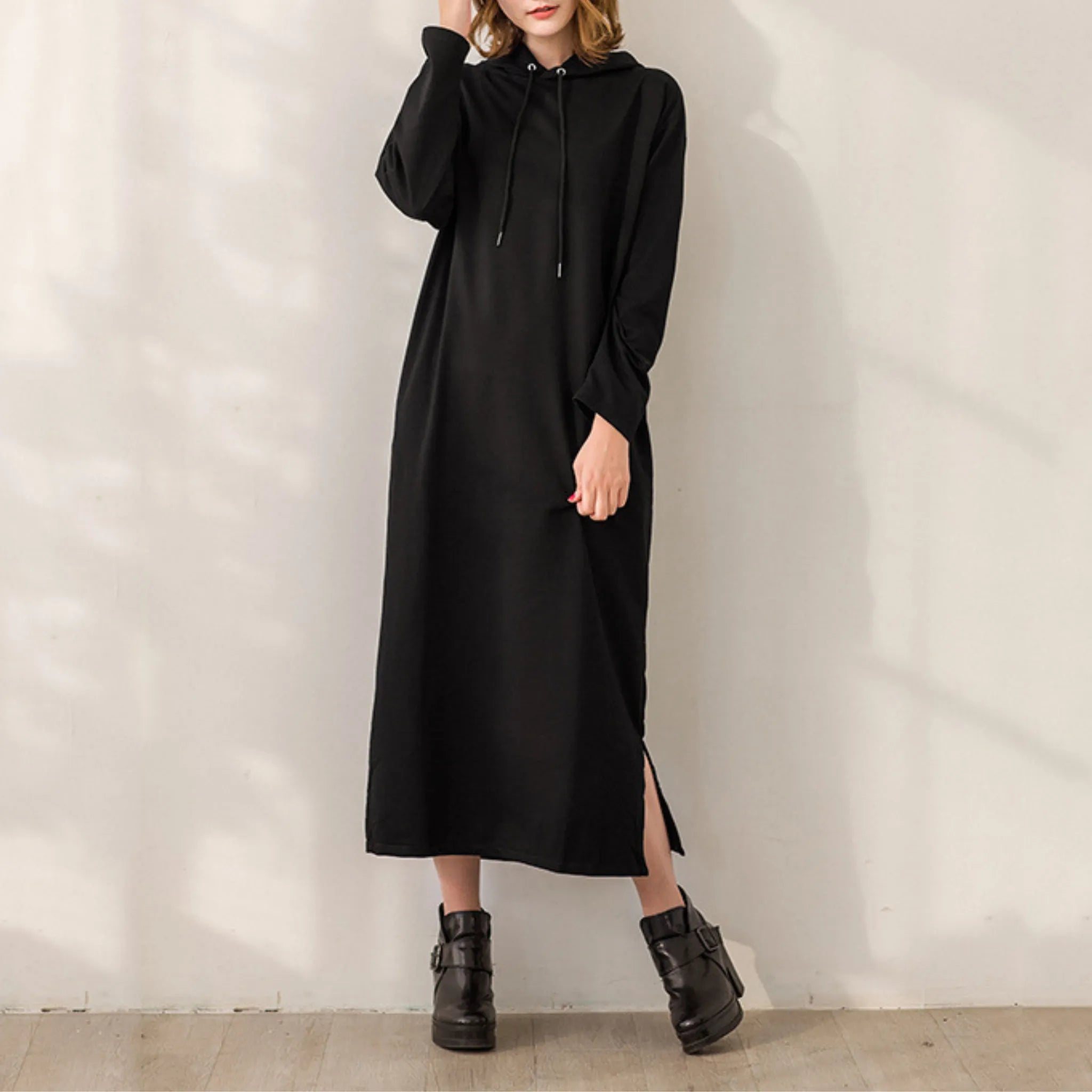 Sophia™ | Robe d'hiver à capuche en maille
