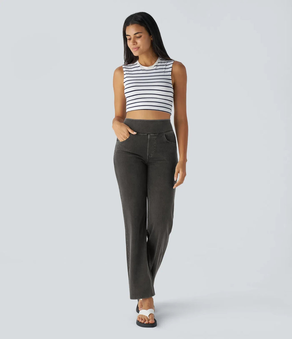 Isabella | Elastische &amp; Comfortabele Broek Met Hoge Taille